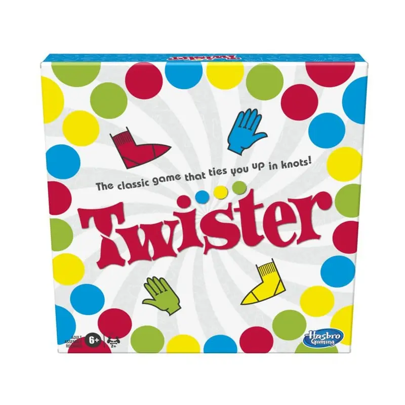 Twister The Classic Game With 2 More Moves for 2+ Players Ages 6 & Up