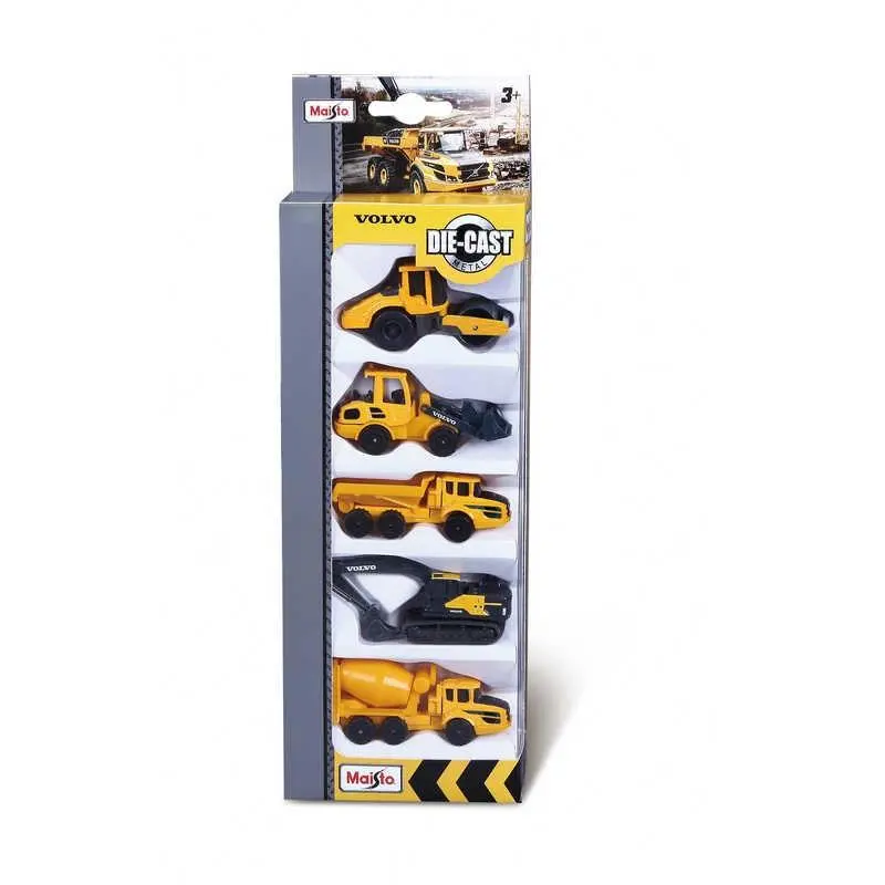 Volvo Construction Vehicles, 5 Vehicle Pack